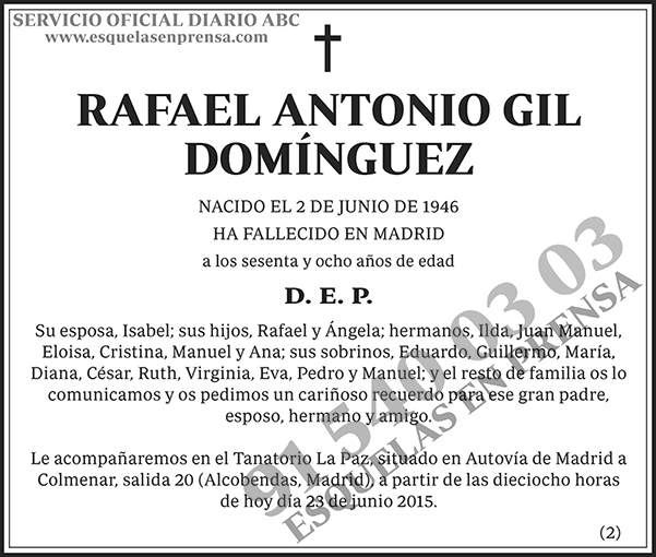 Rafael Antonio Gil Domínguez
